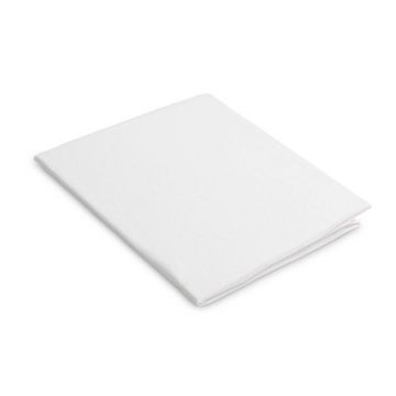 Cearceaf cu elastic, Sensillo, Pentru salteaua caruciorului, Impermeabil, Din jerseu, 75x35 cm, 0 luni+, Alb