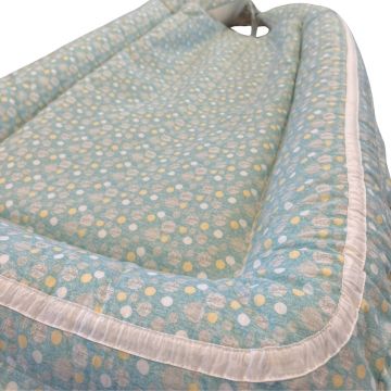 Baby Nest Bubble Blue culcus bebelus pentru dormit reversibil multifunctional 100 x 60 cm