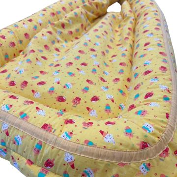 Baby Nest Dream of Ice Cream culcus bebelus pentru dormit reversibil multifunctional 100 x 60 cm