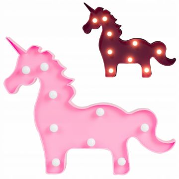Lampa de veghe in forma de unicorn Nukido Roz
