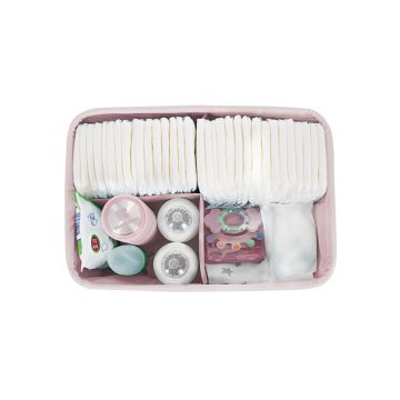 Organizator scutece si accesorii KikkaBoo Bear with me Pink