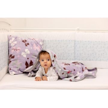 Pachet sac de dormit 2.5 tog KidsDecor 3 piese Ursuletul Martinica roz 70 cm