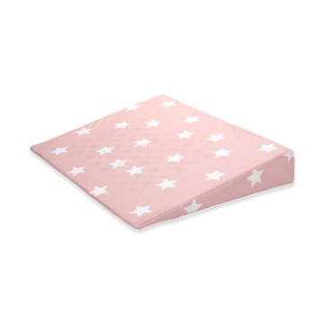 Perna inclinata antisufocare Air Comfort, 60x45x9 cm Stars Pale Blush