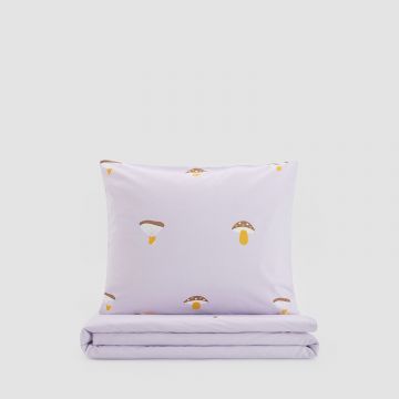 Reserved - Set lenjerie de pat din bumbac - Violet