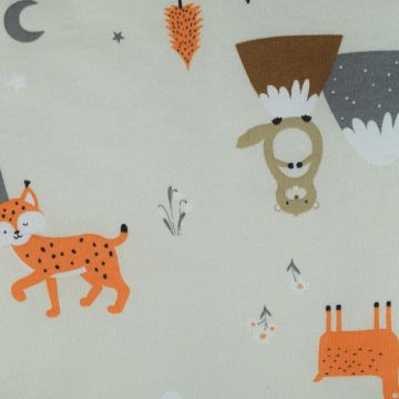 Sac de dormit cu picioruse si talpa antiderapanta Mountain Animals 100 cm + manseta 1.0 Tog