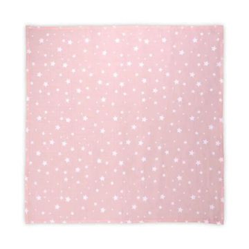 Scutec muselina Lorelli Nappy 80 x 80 cm Pink Stars