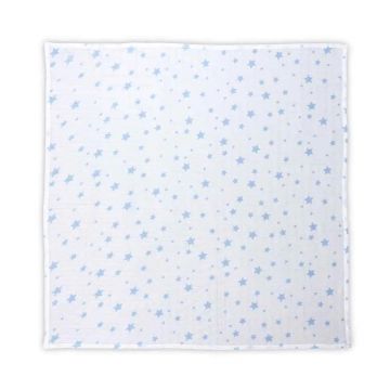 Scutec muselina Lorelli Nappy 80 x 80 cm White Blue Stars