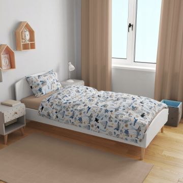 Set lenjerie de pat cu 2 piese 140x200cm Blue Ocean