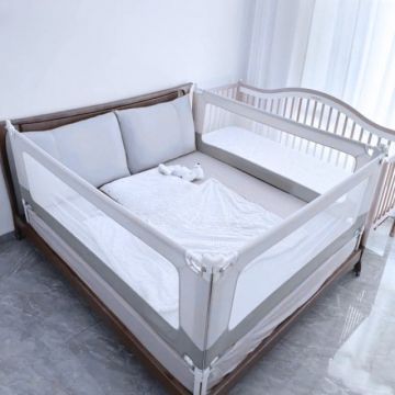 PACHET: 3 Bariere protectie pat copii, cu siguranta dubla, pat de 150x200 cm
