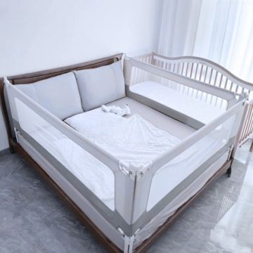 PACHET: 3 Bariere protectie pat copii, cu siguranta dubla, pat de 160x200 cm