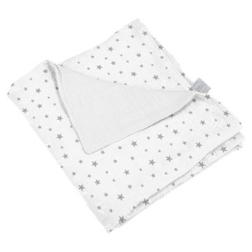 Pătură pentru copii albă din muselină 75x75 cm – Bébé Douceur