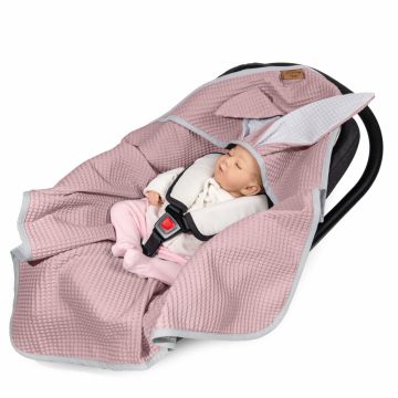 Paturica de vara pentru scaun auto sau carucior Floo for Baby Iepuras Blueberry