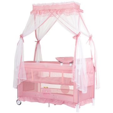 Patut pliabil Chipolino Palace Princess pink