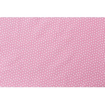 Protectie jumatate patut bebe cu roz 60 x 120 cm Inimioare