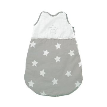 Sac de dormit de vara 0-6 luni Stars Grey