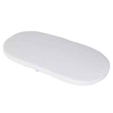 Saltea de burete flexibil pentru landou 75x35x3,5 cm Nativo Travel Alba