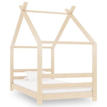 Cadru de pat pentru copii 80 x 160 cm lemn masiv de pin