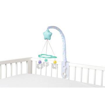 Carusel muzical Playgro cu stelute si norisori Dreamtime Soothing Light Up Mobile