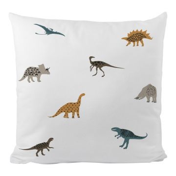 Față de pernă pentru copii din bumbac satinat 45x45 cm Dino Friends – Butter Kings