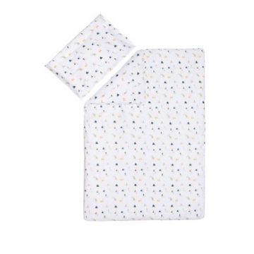 Lenjerie de pat Fillikid din jerse 2 piese Casute