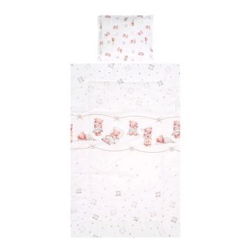 Lenjerie de pat Lorelli Classic Cosy 3 piese Beige Bear