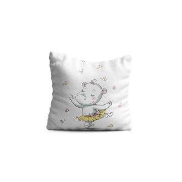 Perna decorativa Ballerina, Oyo Kids, 43x43 cm, poliester, multicolor