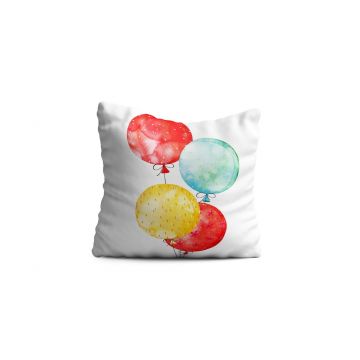 Perna decorativa Balloon, Oyo Kids, 43x43 cm, poliester, multicolor