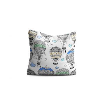 Perna decorativa Baloon blue, Oyo Kids, 43x43 cm, poliester, multicolor