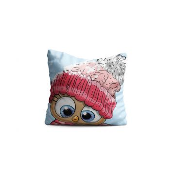 Perna decorativa Birdy, Oyo Kids, 43x43 cm, poliester, multicolor