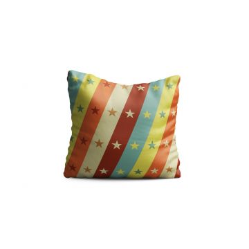 Perna decorativa Circus design, Oyo Kids, 43x43 cm, poliester, multicolor
