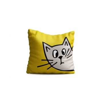 Perna decorativa Ears, Oyo Kids, 43x43 cm, poliester, multicolor