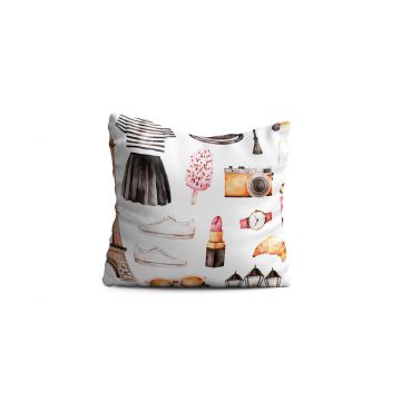 Perna decorativa Fashion, Oyo Kids, 43x43 cm, poliester, multicolor