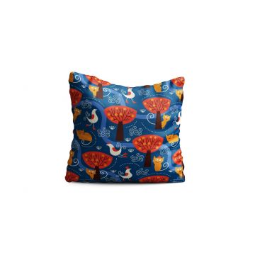 Perna decorativa Forest, Oyo Kids, 43x43 cm, poliester, multicolor