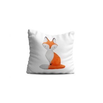 Perna decorativa Fox, Oyo Kids, 43x43 cm, poliester, multicolor