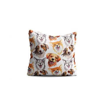 Perna decorativa Foxes, Oyo Kids, 43x43 cm, poliester, multicolor