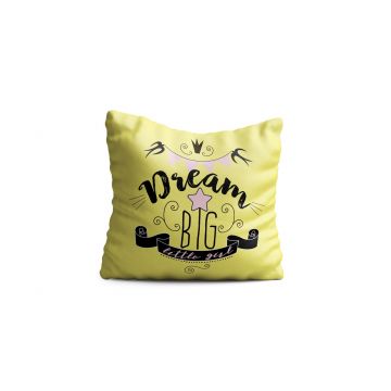 Perna decorativa Girl, Oyo Kids, 43x43 cm, poliester, multicolor