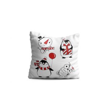 Perna decorativa Happy, Oyo Kids, 43x43 cm, poliester, multicolor