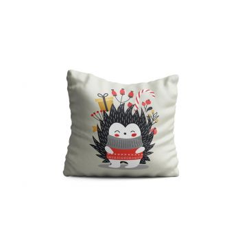 Perna decorativa Hedgehog, Oyo Kids, 43x43 cm, poliester, multicolor