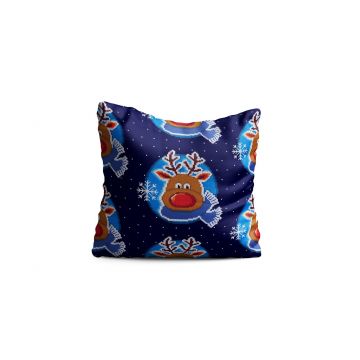 Perna decorativa Reindeer, Oyo Kids, 43x43 cm, poliester, multicolor
