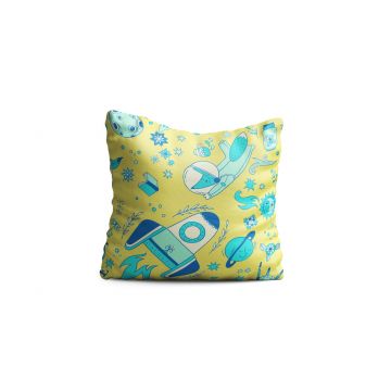 Perna decorativa Rocket, Oyo Kids, 43x43 cm, poliester, multicolor