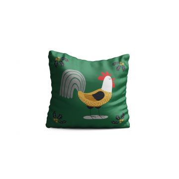 Perna decorativa Rooster, Oyo Kids, 43x43 cm, poliester, multicolor