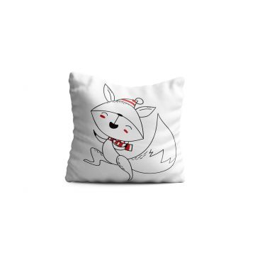 Perna decorativa Squirrel, Oyo Kids, 43x43 cm, poliester, multicolor