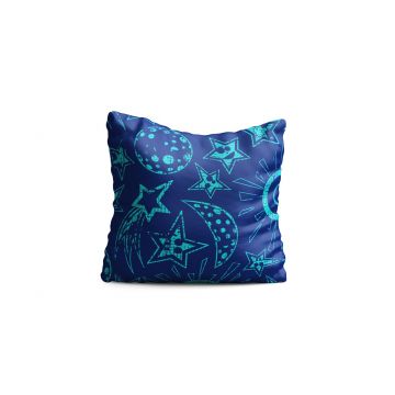 Perna decorativa Universe, Oyo Kids, 43x43 cm, poliester, multicolor