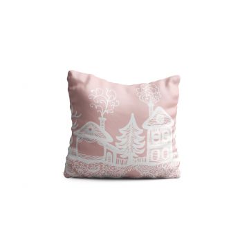 Perna decorativa Winter, Oyo Kids, 43x43 cm, poliester, multicolor