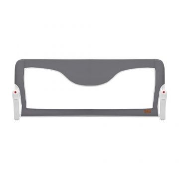 Protectie laterala pentru patut BabyJem, 120 cm, Gri