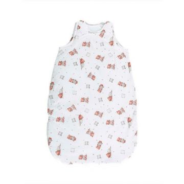 Sac de dormit de iarna, 95 cm, bumbac ranforce, Bears & Piollws Beige