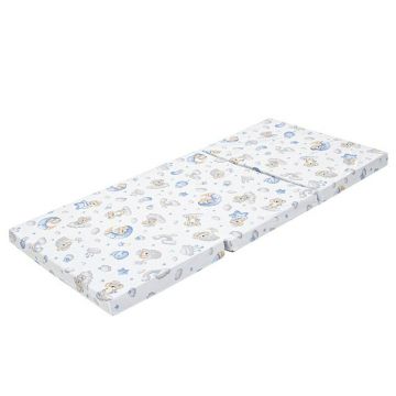 Salteluta pliabila New Baby standard pentru patut din spuma 120x60x5 cm Koala Blue