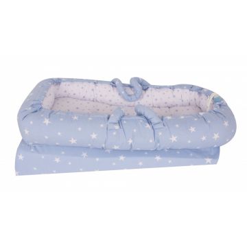 Co-sleeper anti-reflux Nest Blue Stars Sevibaby