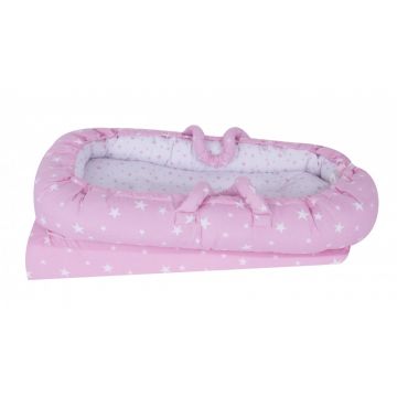 Co-sleeper anti-reflux Nest Pink Stars Sevibaby