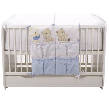 Lenjerie Teddy Play Blue M1 7 piese 120x60 cm